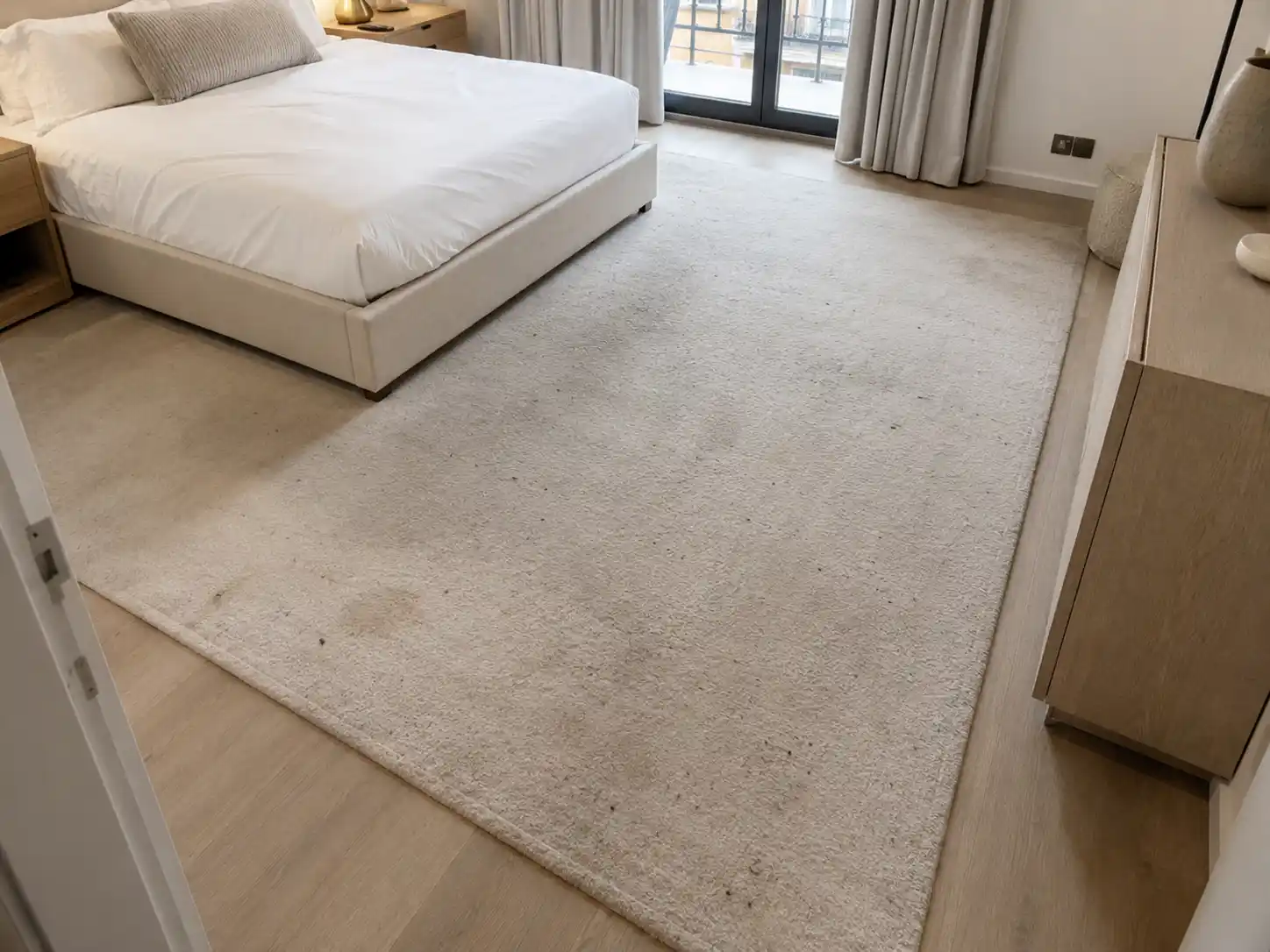 Antes de la limpieza de alfombras de Tarragona y provincia