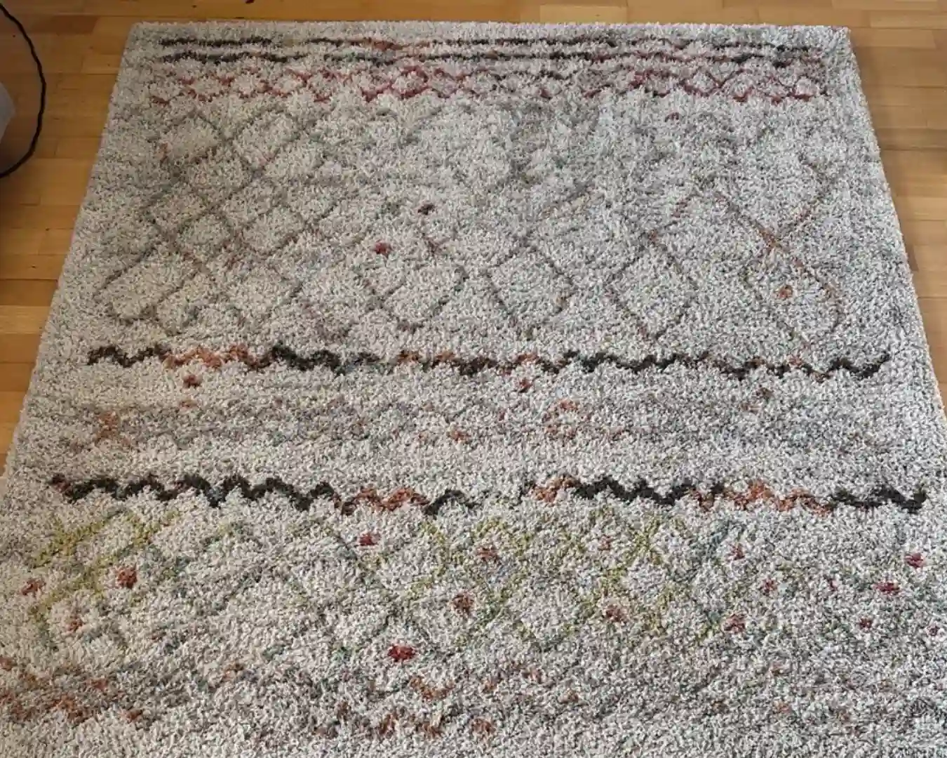 Antes de la limpieza de alfombras de Lleida