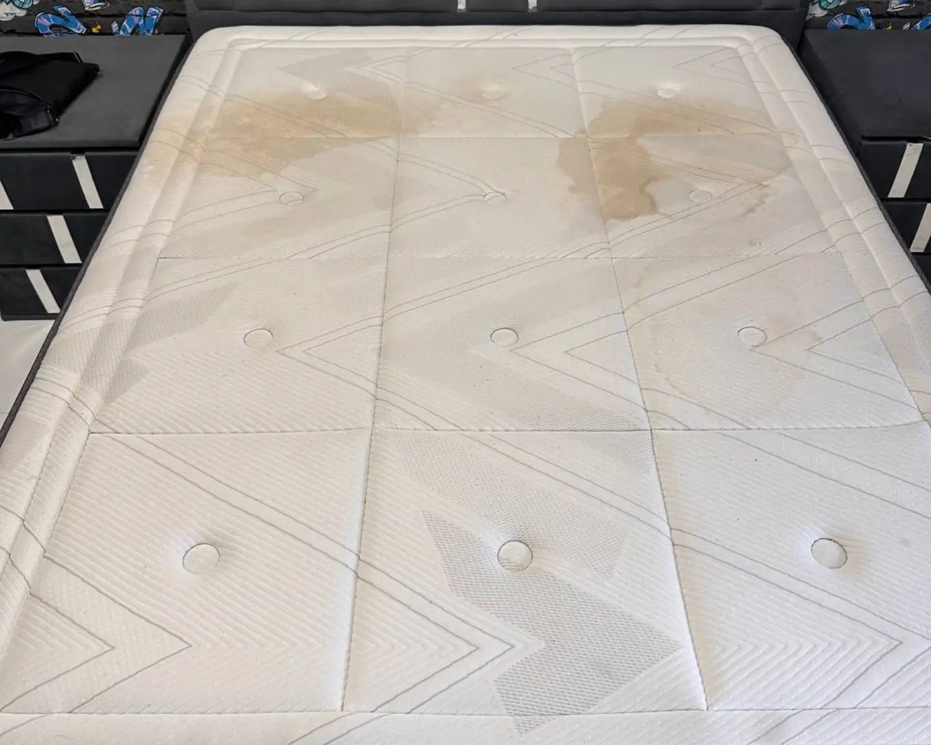 Antes de la limpieza de colchón en toda Cataluña y España