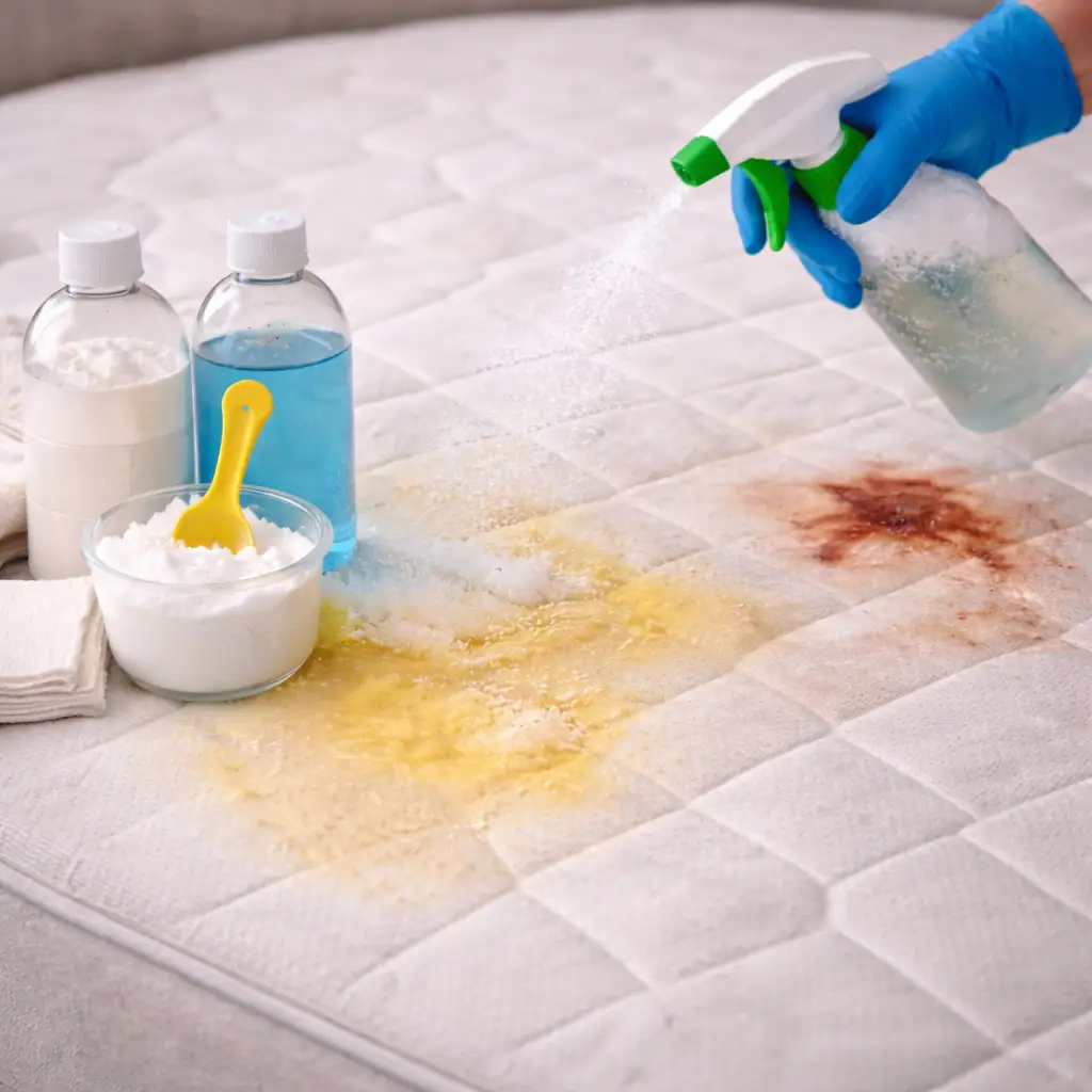 Cómo eliminar manchas del colchón con métodos seguros